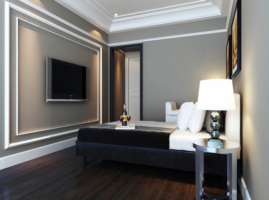 Молдинги на стенах в интерьере