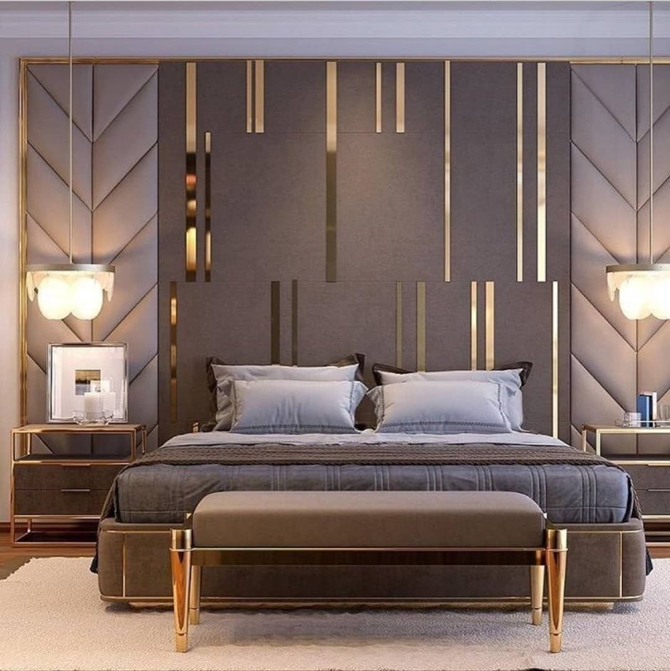 Мягкие стеновые панели для спальни
