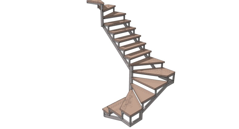 Лестница приставная сварная из металла уголка 32х32х4