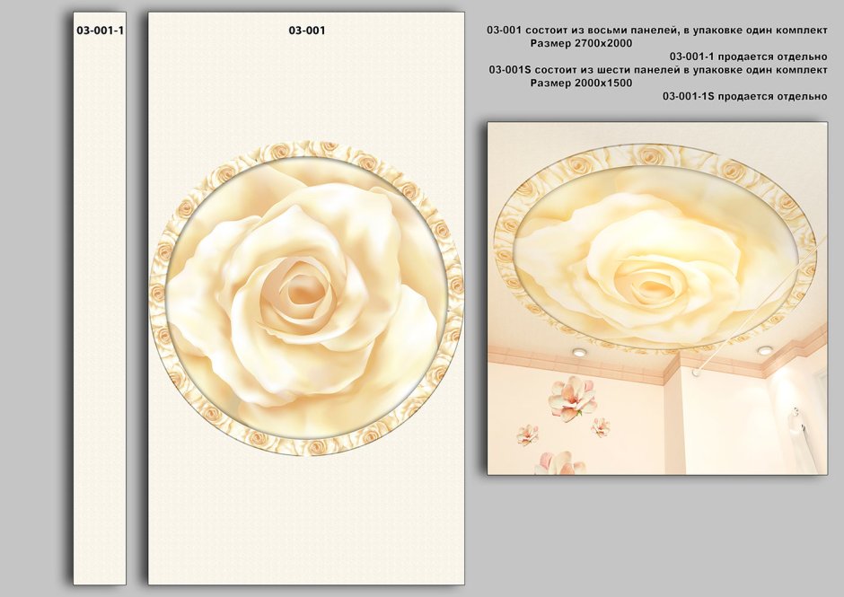 Потолочные панно из панелей