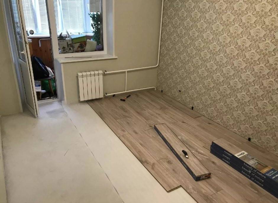 Укладка ламината по диагонали