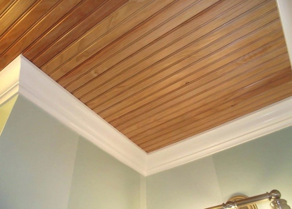 Потолочная вагонка деревянная