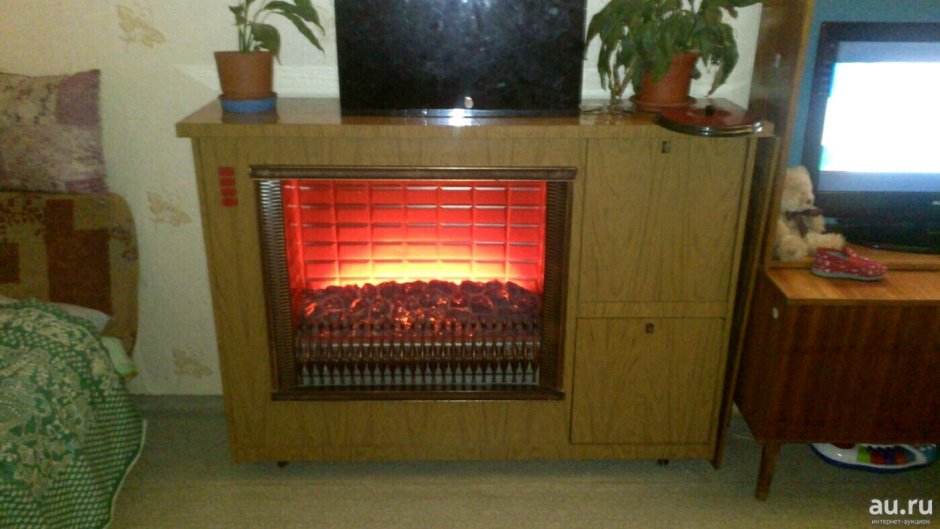 Камин СССР электрический с баром