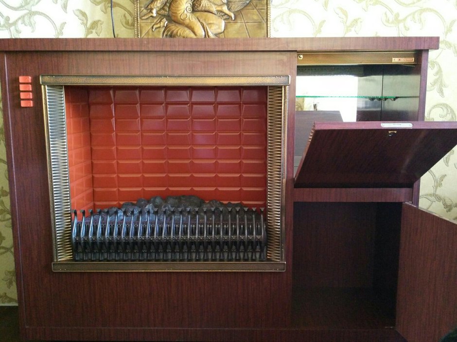 Камин электрический-бар КБ-73м СССР