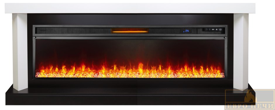 Каминокомплект "Sofia-p25" слон. Кость с зол. Патиной с очагом "Firespace 25"