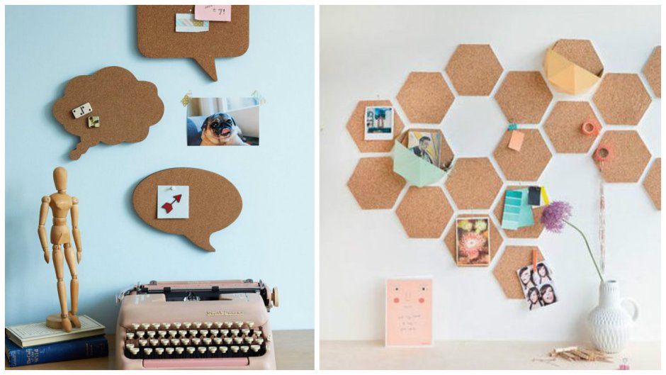 Пробковая доска на стену