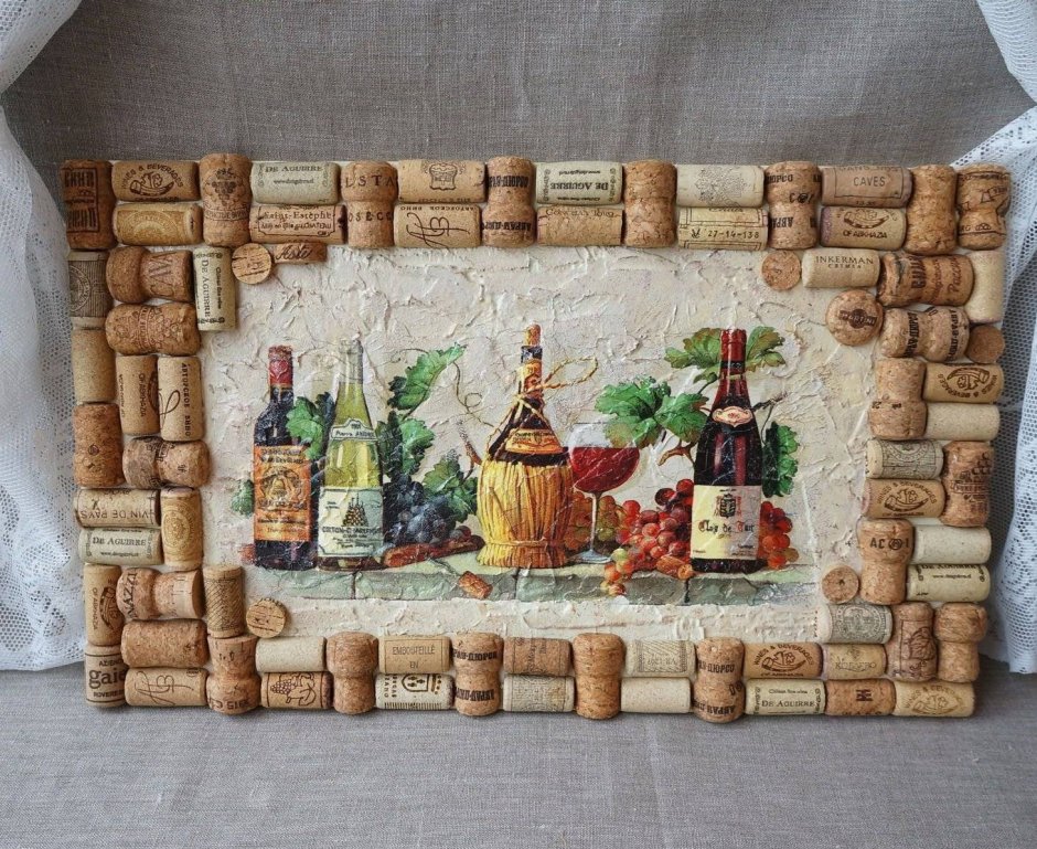 Пробковое панно на стену