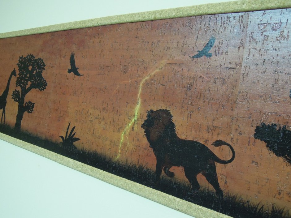 Пробковые соты на стену