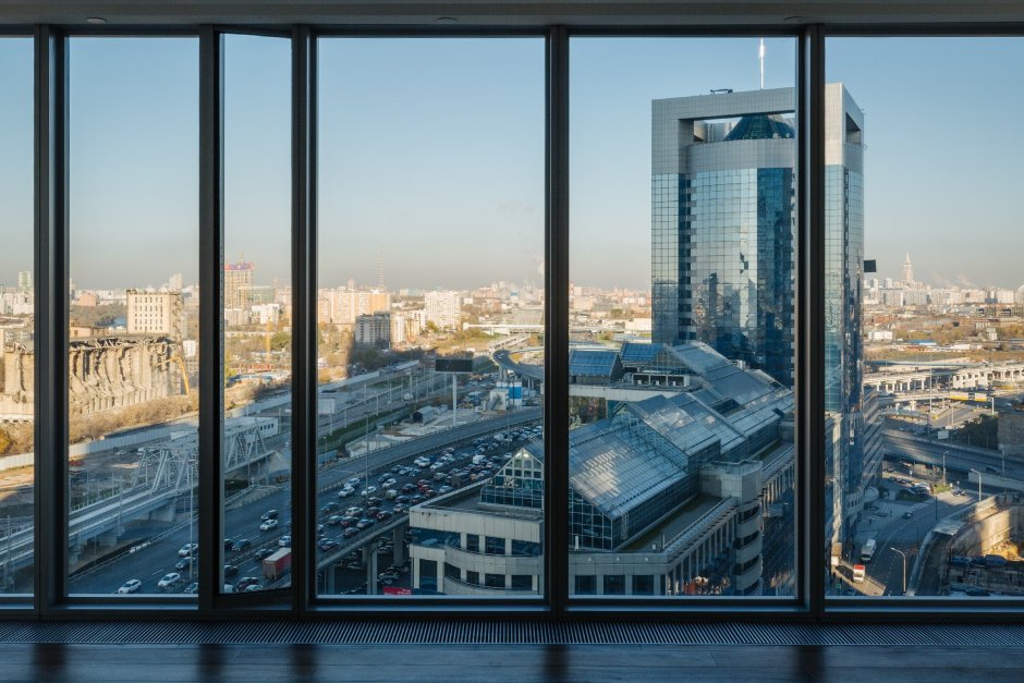 Апартаменты Москоу Сити вид с окна