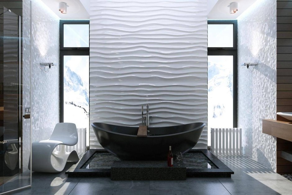 Рельефная плитка для ванной