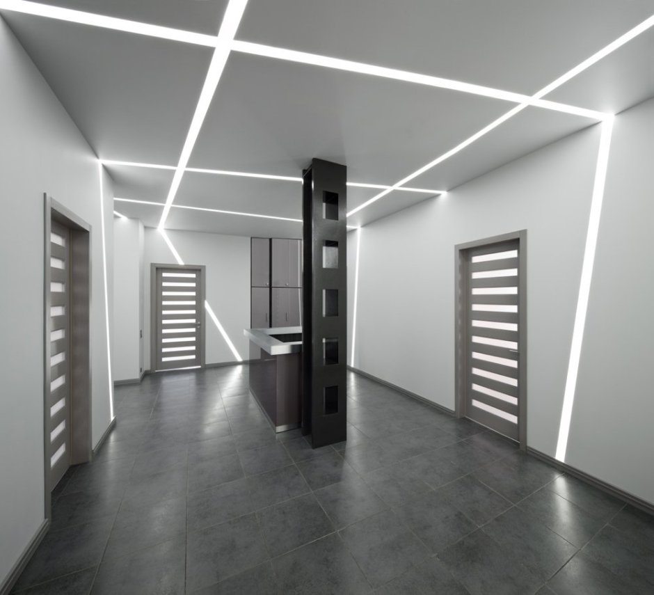 Линейные светильники светодиодные в интерьере