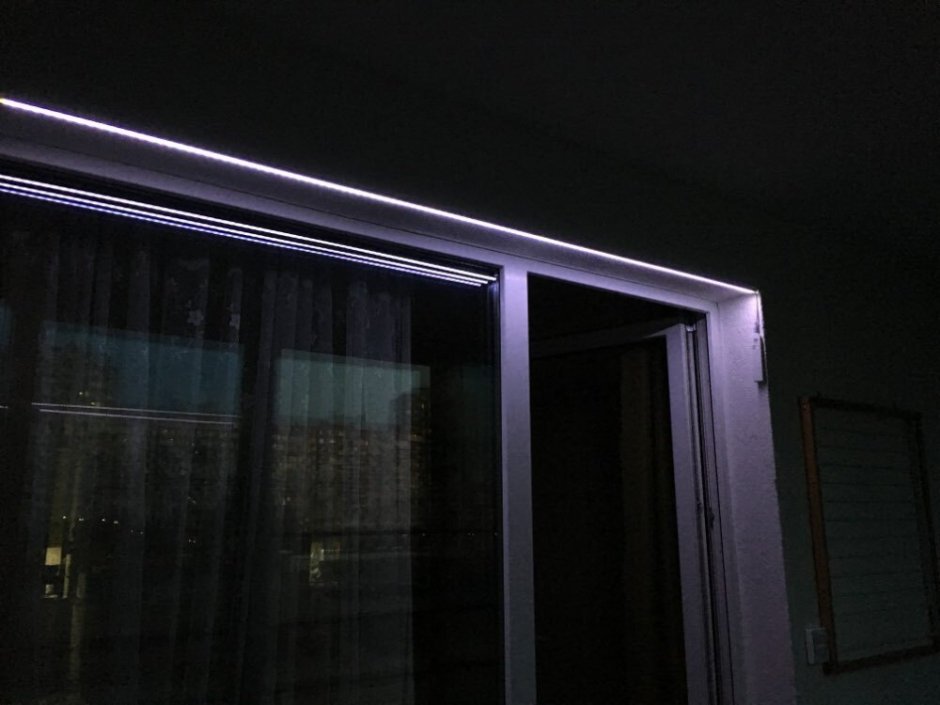 Светодиодная подсветка окна