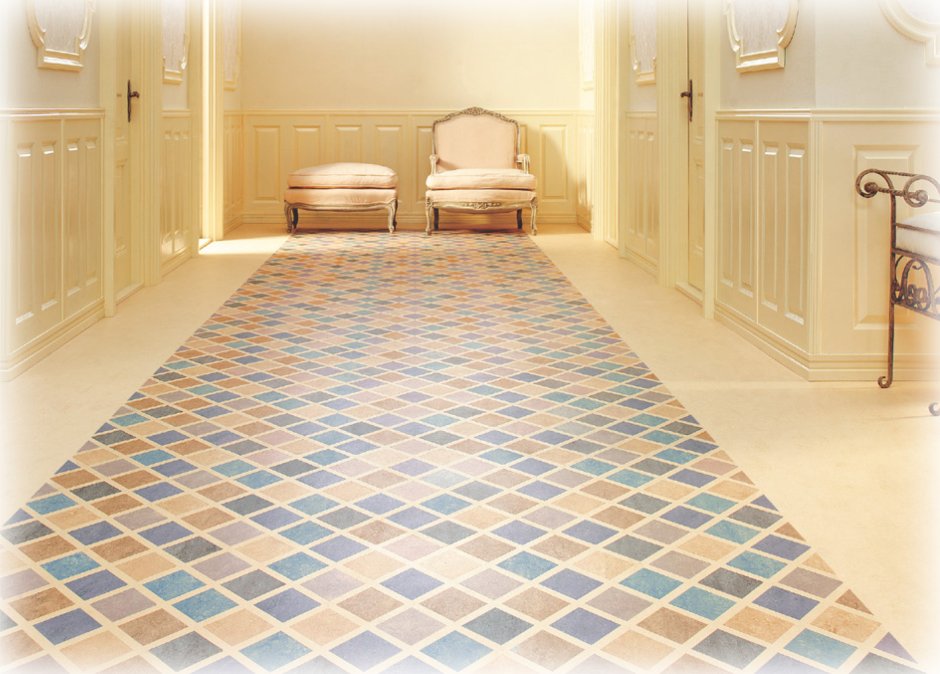 Мармолеум в интерьере