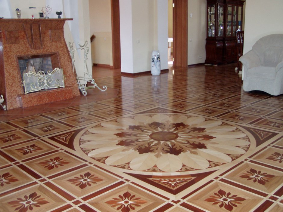 Красивый линолеум в зал