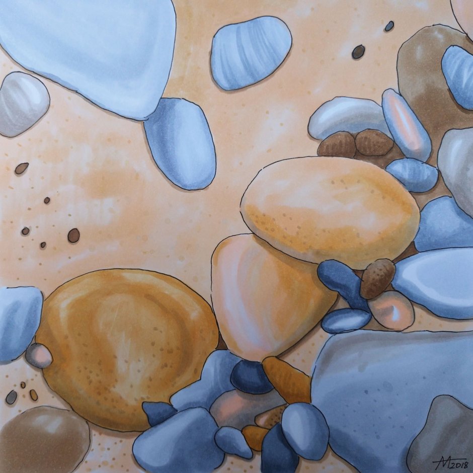 Галька декоративная