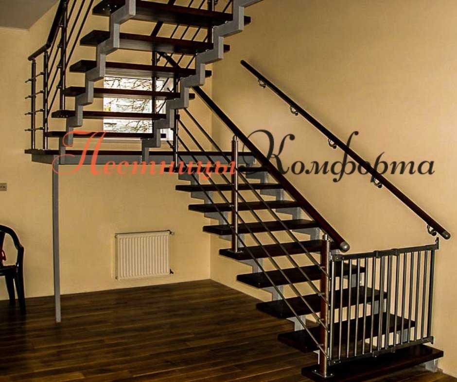 Двухмаршевые лестницы с площадкой