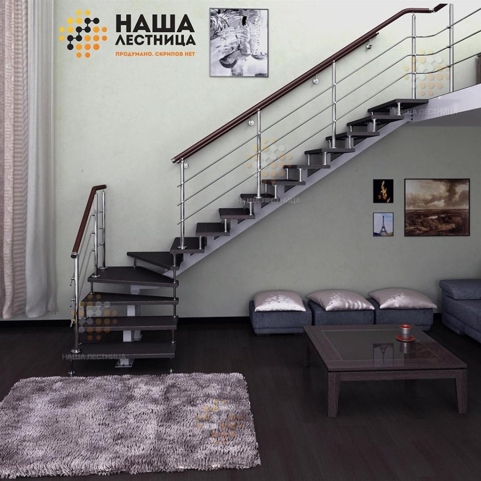 Лестница лофт монокосоур