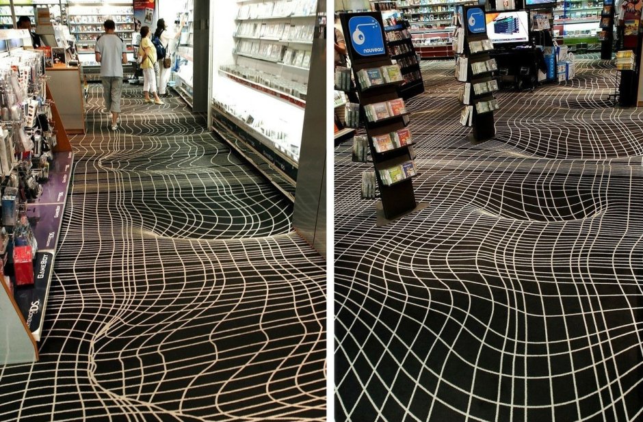 Магазины с необычным полом