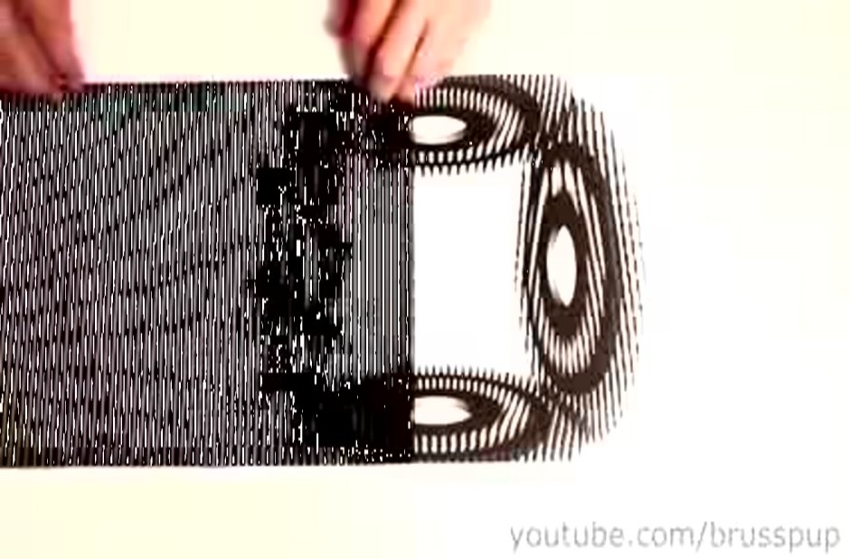 Иллюзия движения на бумаге