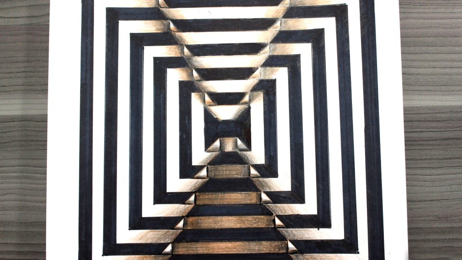 Оптические иллюзии на потолке