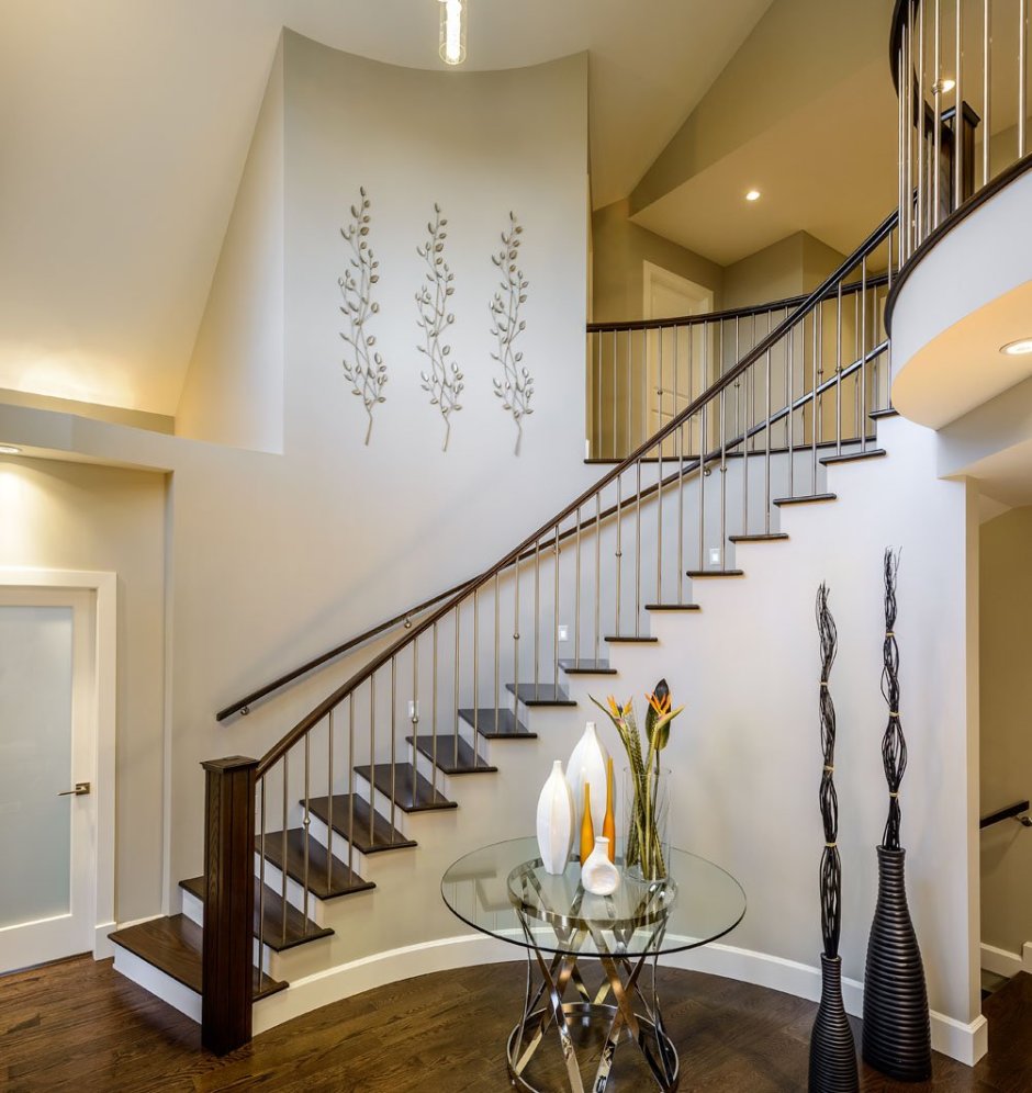 Подсветка лестницы на ступенях