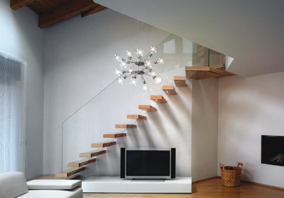 Отделка стен лестничного проема