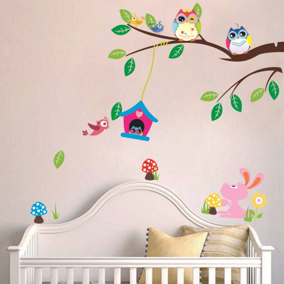 Декорация стен в детском саду