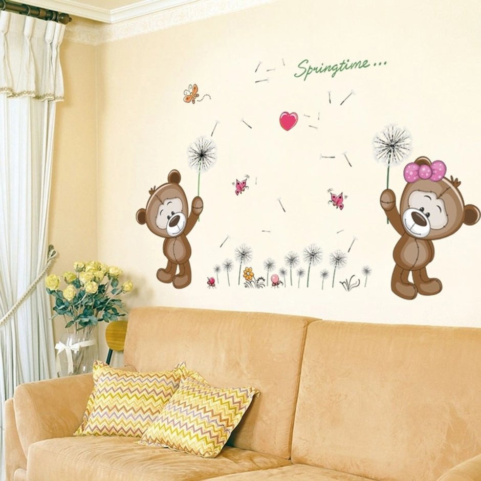 Декор стен в детской