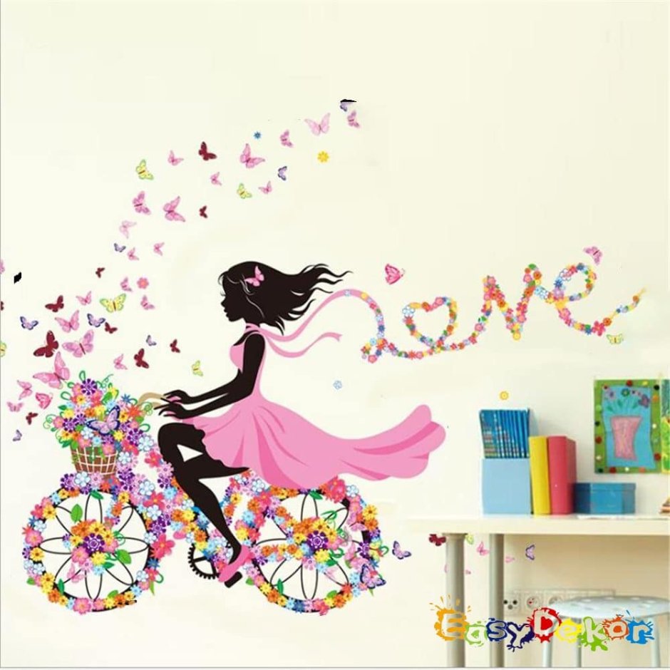 Стильные наклейки на стену