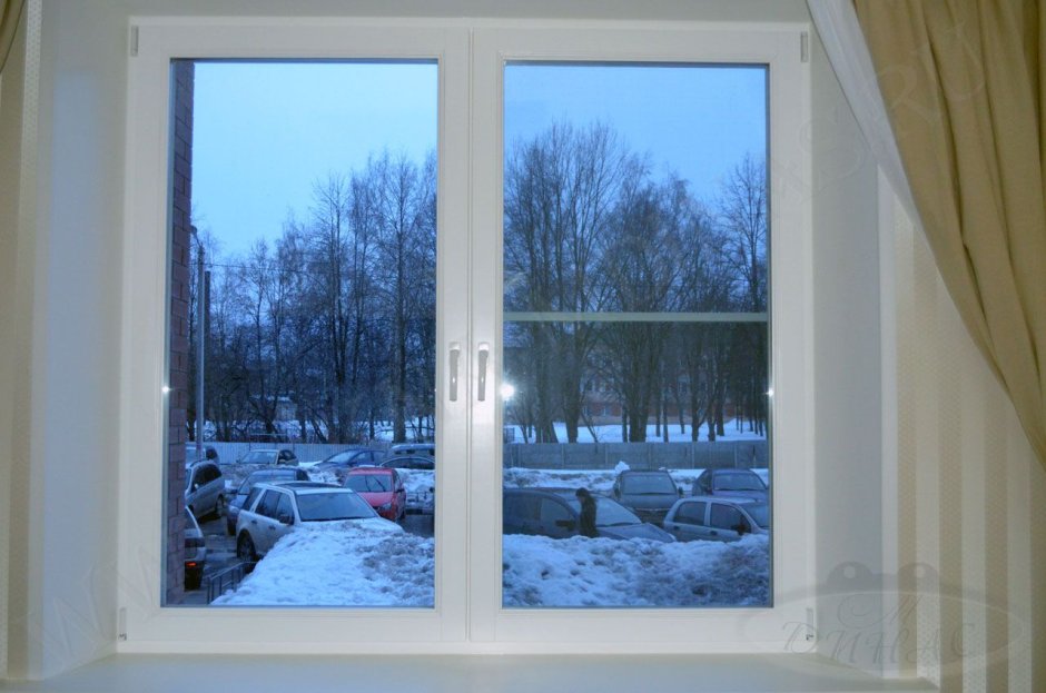 Пластиковые окна зимой