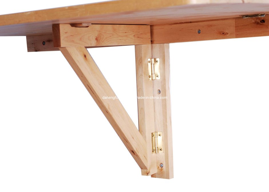 Откидной деревянный столик