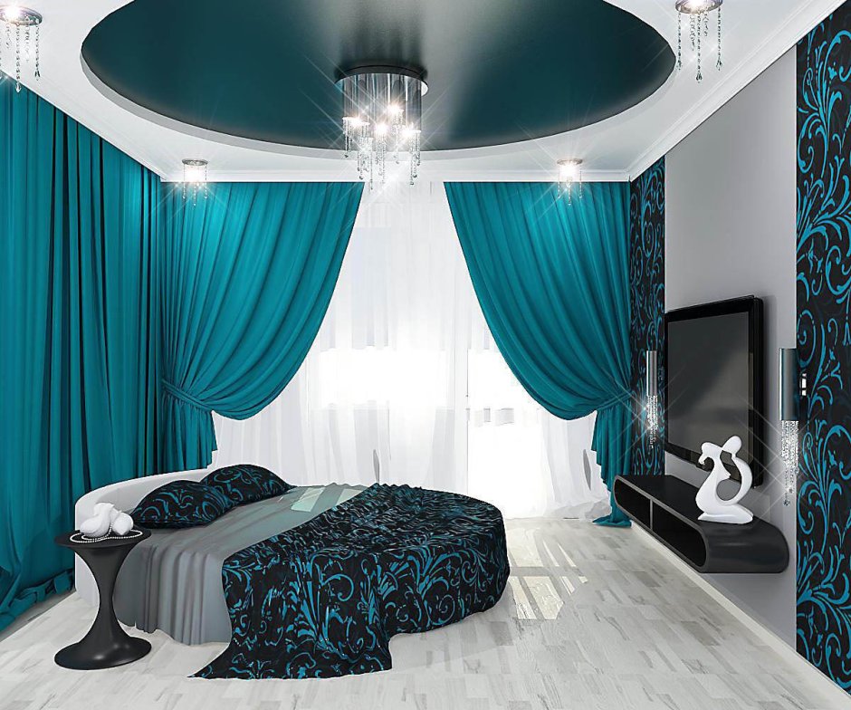 Натяжные потолки в гостиную