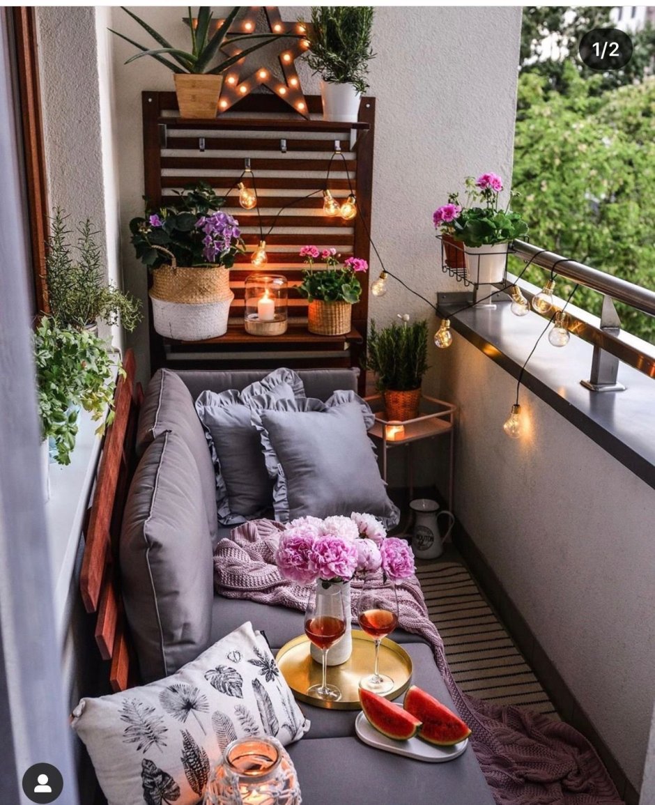 Открытый балкон интерьер