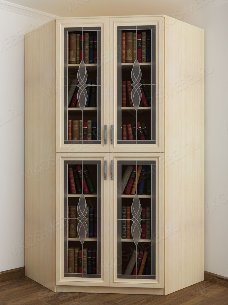 Книжный шкаф беленый дуб