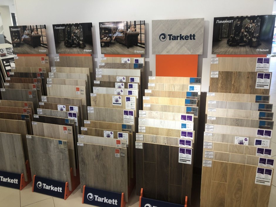 Выкладка образцов ламината