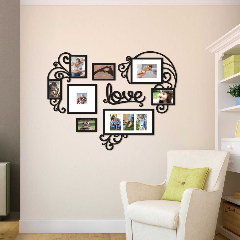 Оригинальные фоторамки на стену