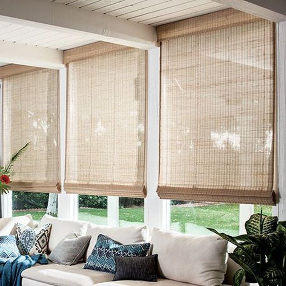 Рулонные шторы из бамбука икеа