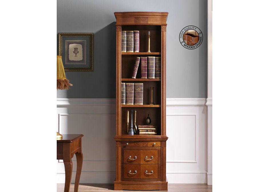 Panamar шкаф книжный орех 825.001/835