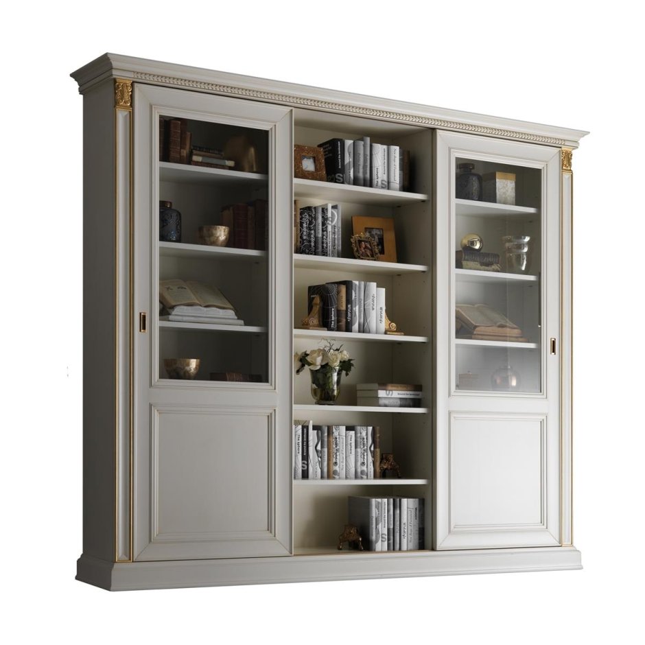 Стеллаж для книг и посуды в гостиную