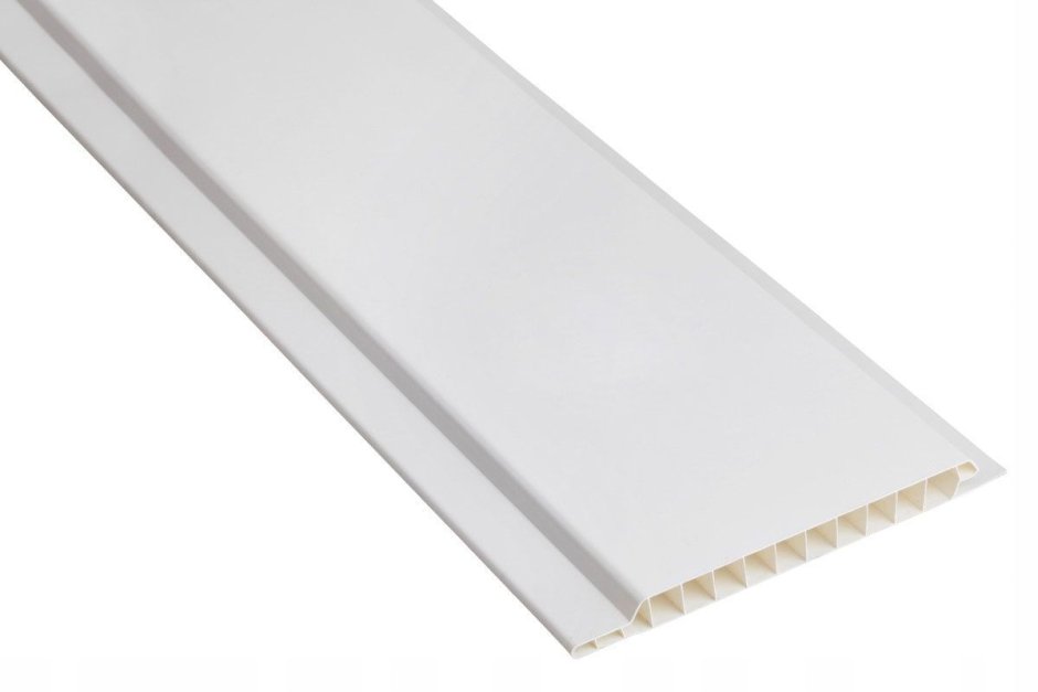 ПВХ вагонка белая 3,0х0,1х0,008м