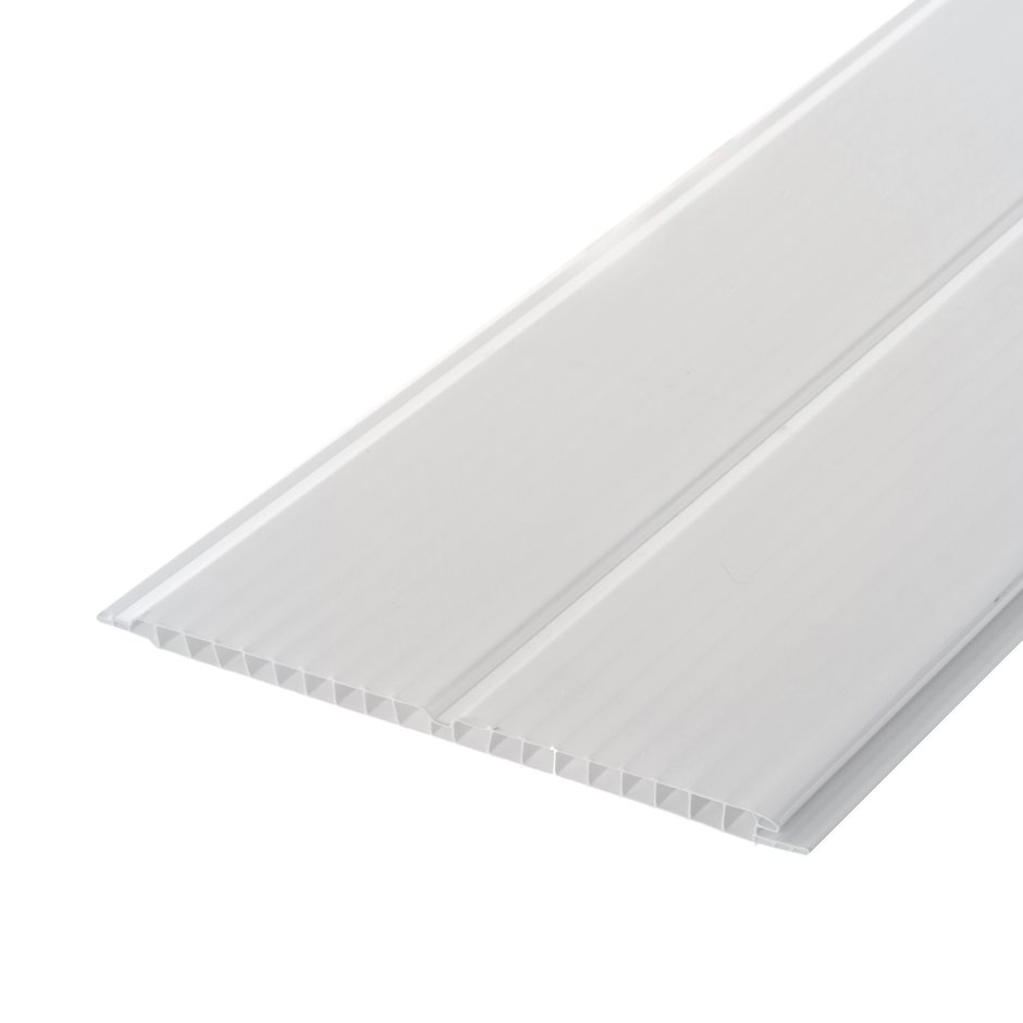 Потолочные панели ПВХ двухсекционные серебро