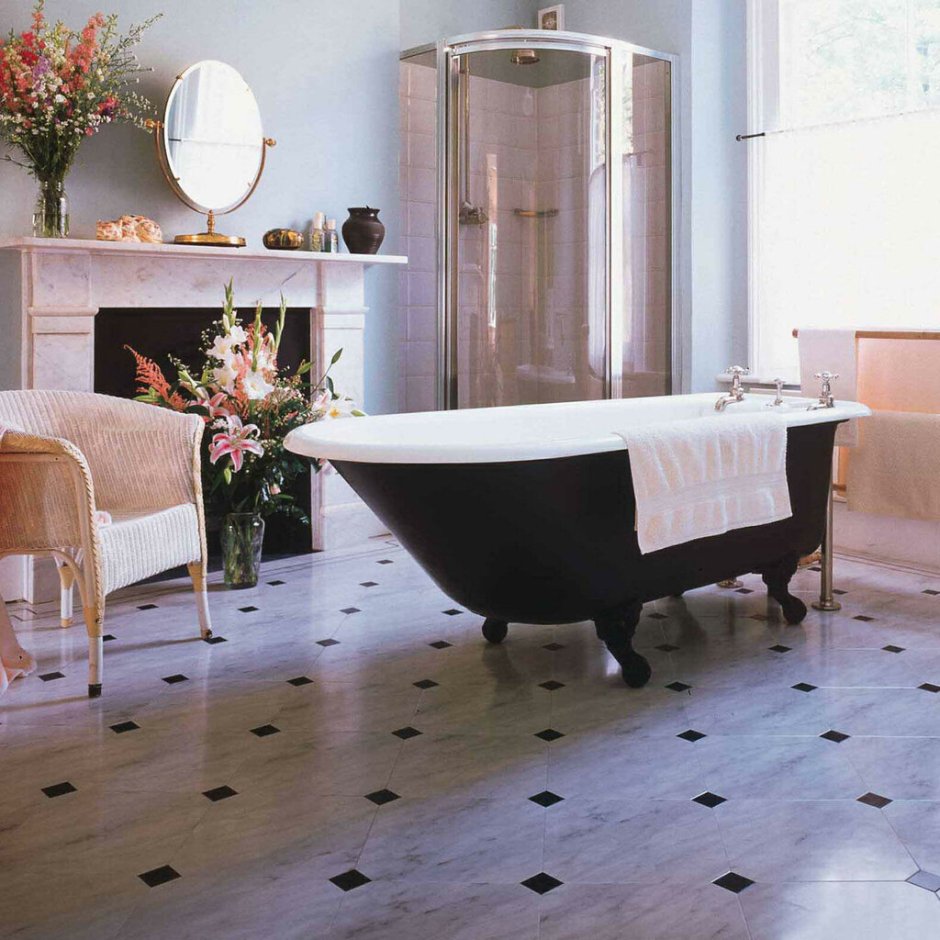 Линолеум плитка мрамор