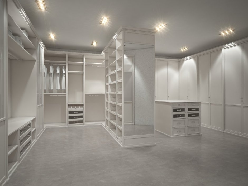 Проект гардеробной комнаты