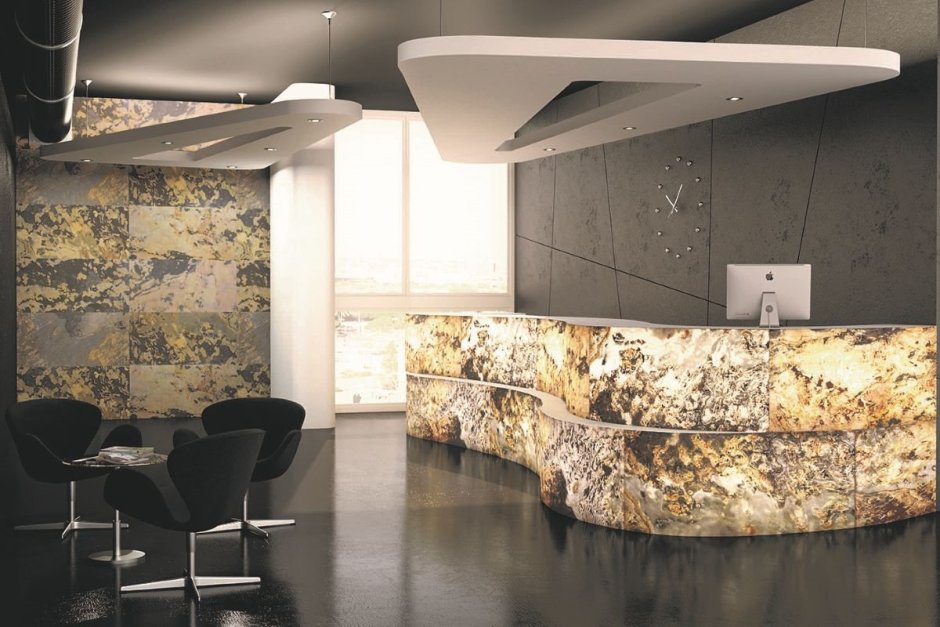 Гибкий мрамор голубой Оникс