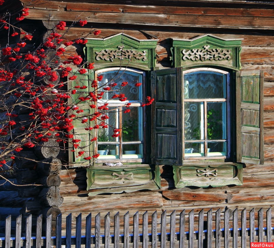 Окно в деревне