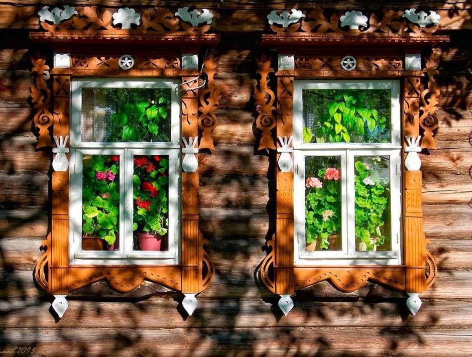 Деревенское окно