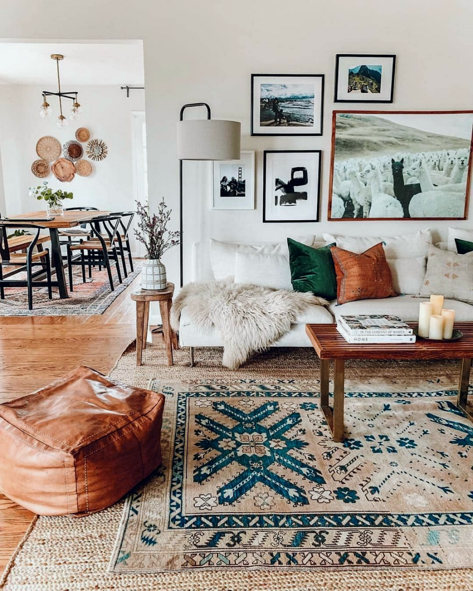 Гостиные в стиле бохо