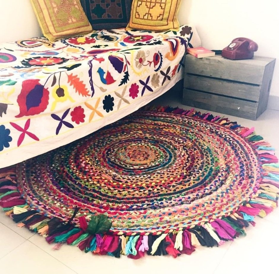 Ковер бохо в интерьере