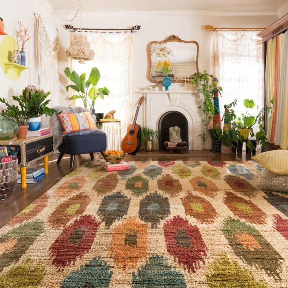 Стиль бохо половик