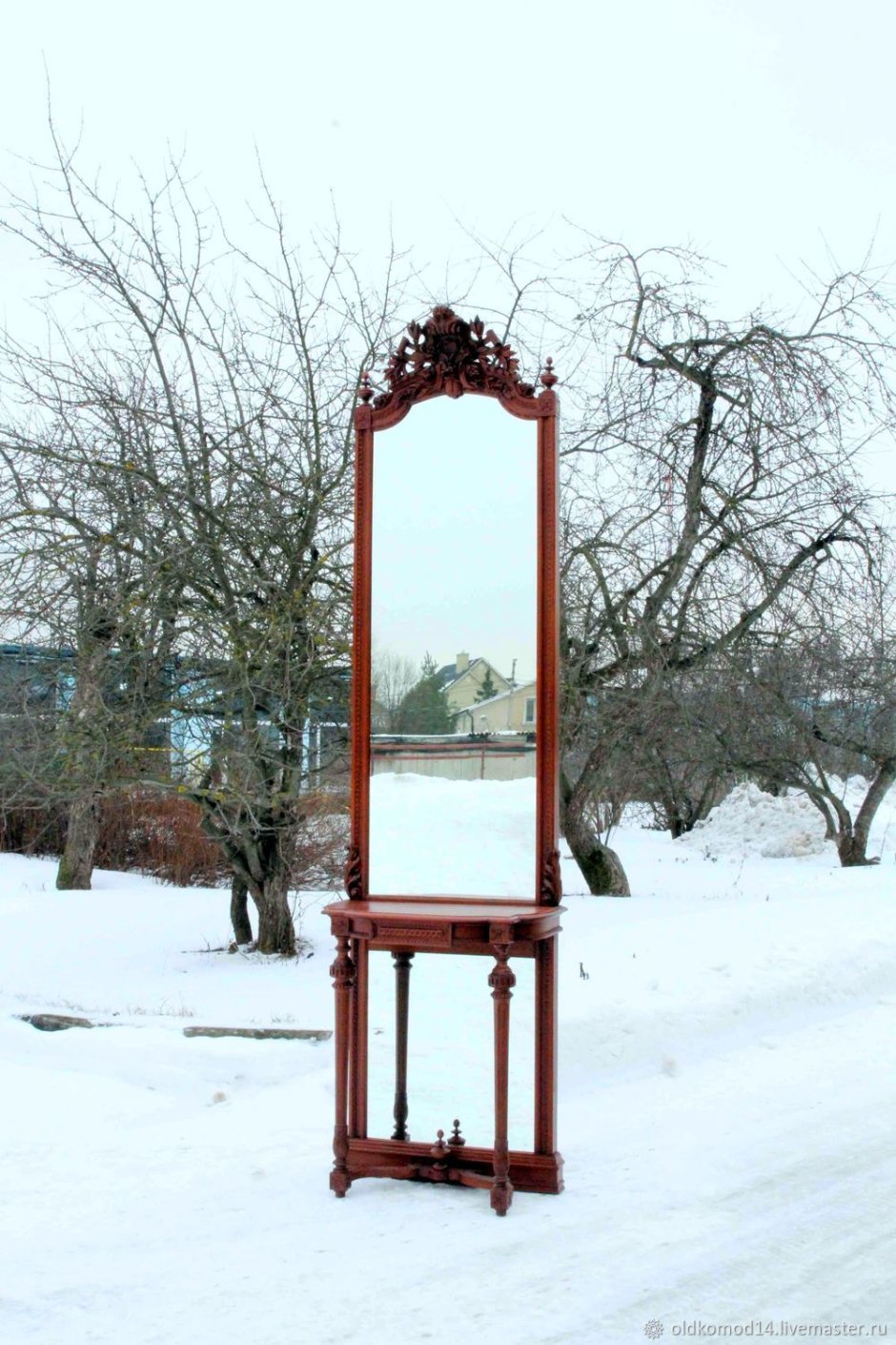Зеркало антикварное с консолью а.Кузьмин